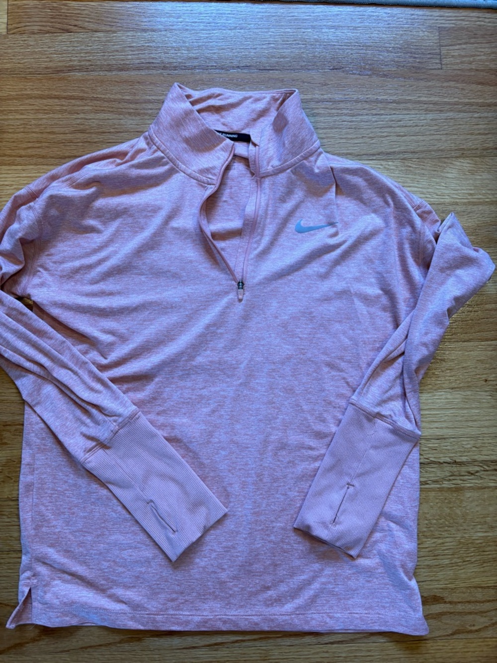 Nike Pink Dri-FIT Running Quarter-Zip Pullover